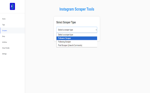 ProspectaGram :: Open Instagram profiles and send greetings