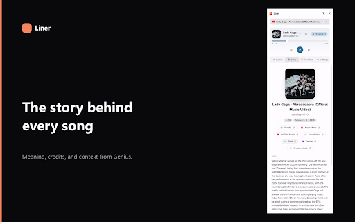 Liner — Lyrics, Meaning & Translation :: Synced lyrics for YouTube, Spotify and more. Translate songs, explore meanings, save favourite lines and practise verses.