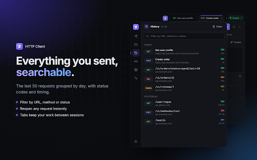 HTTP Client :: Fast, lightweight HTTP & WebSocket client for developers — requests, collections, environments and scripts.