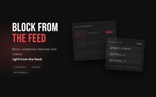 Hide YouTube Shorts & Block Channels :: YouTube Comment Blocker, Shorts Blocker & Channel Blocker - block comments, channels & Shorts for a clean feed.