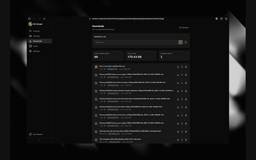 Real-Debrid Manager :: Real-Debrid browser extension for link unrestriction and torrent management