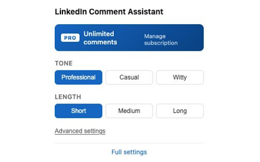 LinkedIn Comment Assistant :: Generate thoughtful, authentic LinkedIn comments with AI. 3 comment angles per post — agree, challenge, or add value.