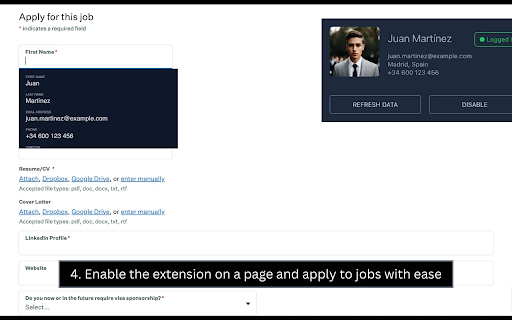 CVBot.in :: Companion app of CVBot that helps fill job applications
