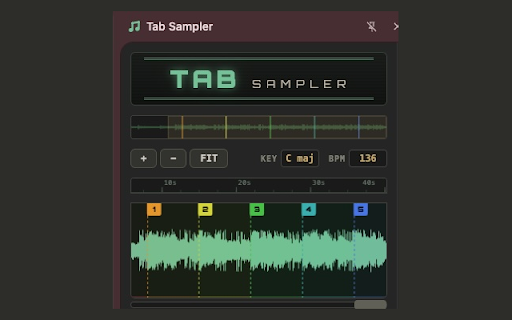 Tab Sampler :: Capture tab audio, chop into samples, and play them back
