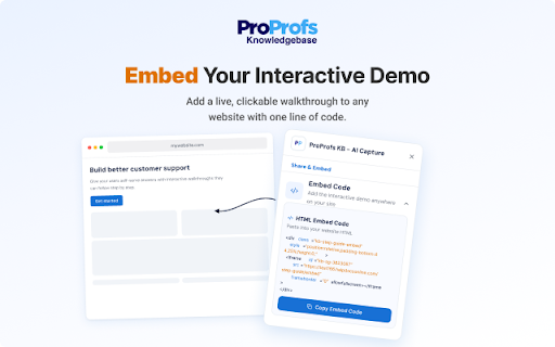 ProProfs Knowledge Base – AI Capture :: Create step-by-step guides for your Knowledge Base.