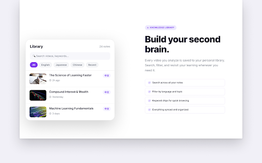 MemryLoop-AI YouTube Learning Assistant :: AI Learning Reader — turn videos into readable AI study notes