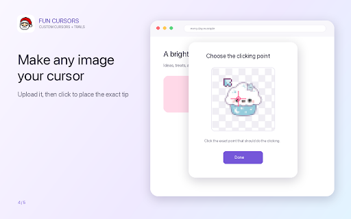 Fun Cursors — Custom Cursor & Cursor Trails :: Cute custom cursors and sparkle cursor trails. Upload your own, resize, and keep every link clickable.