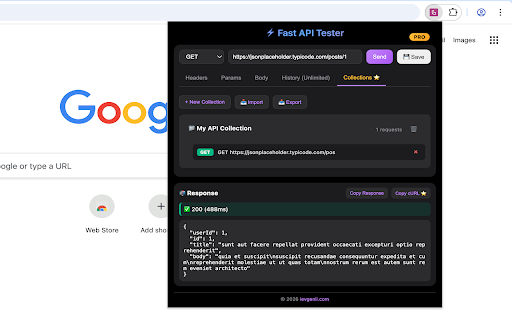 Fast API Tester :: Lightweight API tester with history
