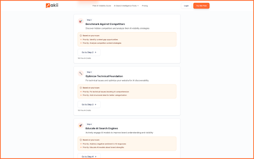 Akii – Free AI Visibility Score & AI Search Analyzer :: Free AI Visibility Score for any website. See how AI search engines perceive your brand and discover ranking opportunities.