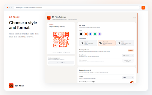 QR Flick — QR Code Generator :: Turn pages, links, text, and image addresses into QR codes instantly and continue on another device.