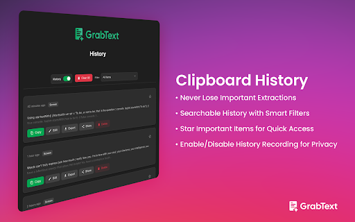 GrabText - Screen & Image OCR :: Select any area on your screen and extract text instantly using OCR with GrabText.