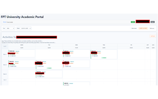 FAP Cleaner UI & Calendar Exporter :: Clean FPT University Academic Portal and export calendar