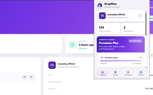 DropPilot - Zambeel to Shopify :: Import product data from products.myzambeel.com into your Shopify store.