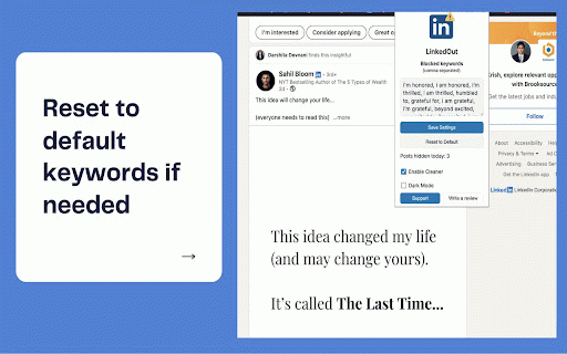 LinkedOut :: Tired of 'I'm honored to announce...'? LinkedOut filters the fluff so you don’t have to.