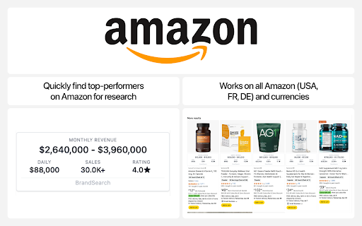 Brandsearch - Ecommerce Store & Ad Research :: See any online store's estimated traffic and revenue, theme, apps and active ads, including EU & UK ad spend.