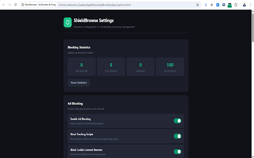 ShieldBrowse - Ad Blocker & Proxy :: Block ads everywhere including YouTube. Built-in VPN proxy, WebRTC protection, anti-fingerprinting.