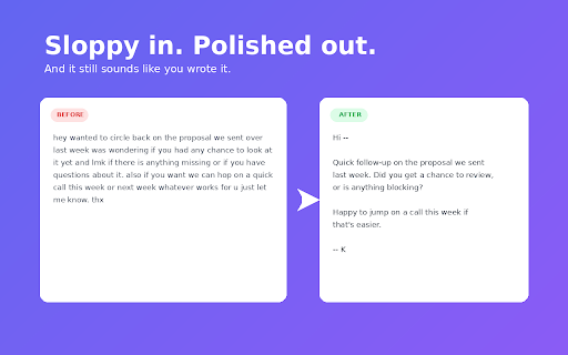 Inkwell AI — Smart Writing Assistant :: AI writing assistant for any text field. BYO key — Claude, GPT, Gemini, or Ollama. Trains on your voice.