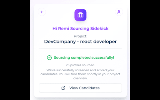 Hi-Remi :: Your LinkedIn sourcing sidekick