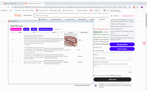 EcomCrawler :: Automatic and Manual crawling of e-commerce data.