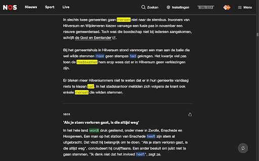 ClickDutch — Translate & Save Dutch Words :: Translate Dutch words on any webpage with one click. Save vocabulary and practice with flashcards. Powered by EasyDutchNews.com.