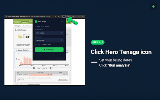 Hero Tenaga TOU Advisor :: Independent TOU advice for Malaysian households. Calculated from your own usage, improving with every contributed bill.
