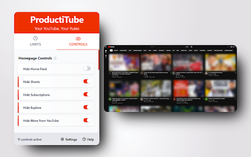 ProductiTube - YouTube Limits & Focus Tool :: Your YouTube, Your Rules
