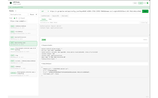 API finder :: Passive API discovery tool for security testers. Discovers API endpoints from browser traffic, flags risks, exports OpenAPI/Postman.