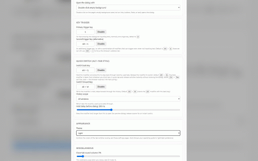 tabGo :: Switch, search & manage tabs across all windows: quick switch, groups, sleep, mute, dedupe & sessions.