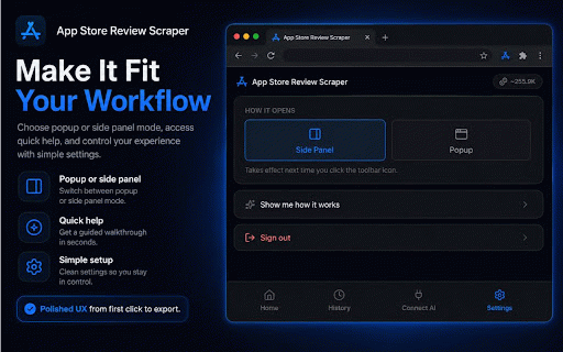 App Store Review Scraper :: Fetch App Store customer reviews for any app and export them to CSV or JSON. Powered by the FetchLayer API.