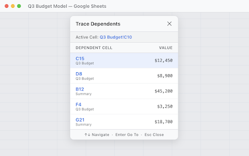 Clear Cuts :: Better shortcuts for Google Sheets