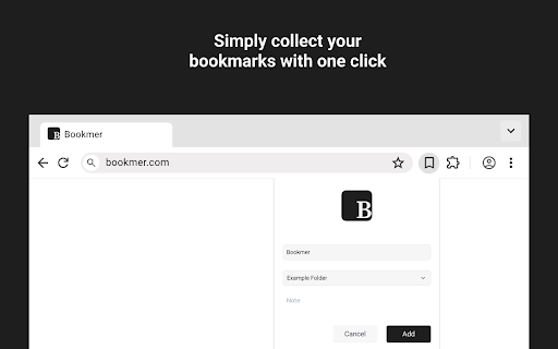 Bookmer :: Manage your bookmarks from your browser
