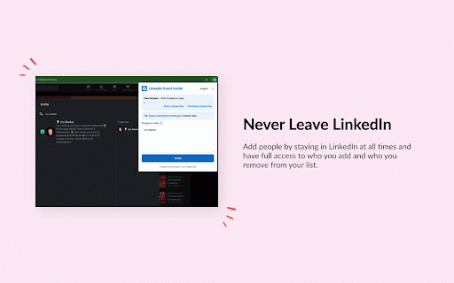 LinkedIn Event Inviter by SimpleLi :: Streamline inviting people to your LinkedIn events
