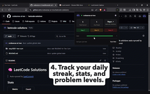 PushMyCode: Auto-Sync to GitHub :: Automatically sync your coding solutions to GitHub from LeetCode, GeeksforGeeks, HackerRank, and CodeChef.