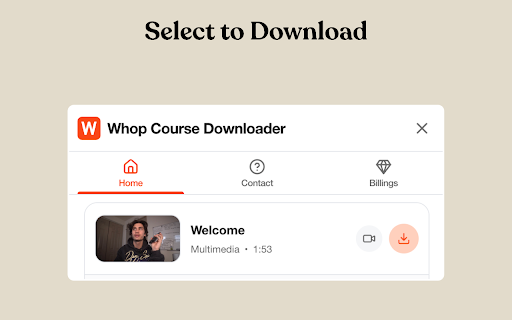 Whop Course Downloader - Whop Videos Downloader :: Whop Course Downloader: Bulk Download Whop Videos & Course Lessons