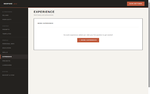 Bespoke :: Tailor your CV to every job