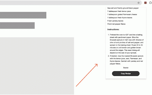 Recipe Cleaner :: Extract just the recipe from recipe websites.