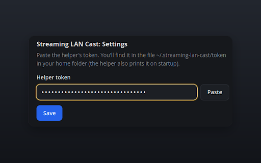 Streaming LAN Cast :: Cast the current tab's stream to a DLNA or Google Cast device on your local network.