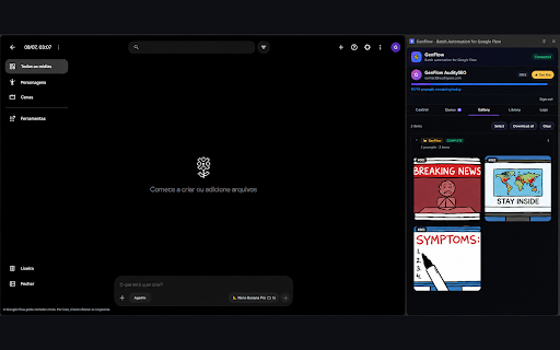 GenFlow - Auto Veo & Nano Banana on Google Flow :: Batch-generate Veo videos and Nano Banana images on Google Flow: queue, reference mapping, auto-upscale and bulk download.