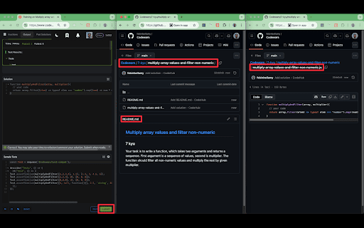 CodeHub :: Automatically pushes your Codewars submissions to GitHub