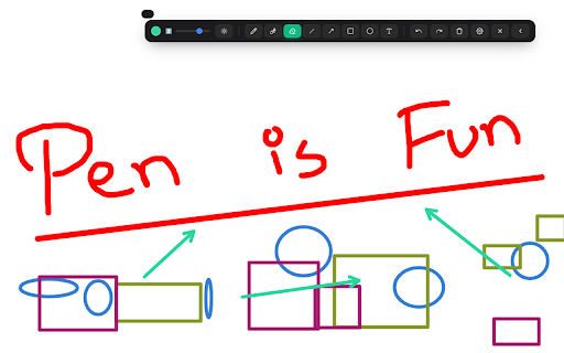 Pen Is Fun :: Draw, highlight, and annotate on any web page with vector drawing, laser pointers, blur redaction, and customizable hotkeys.