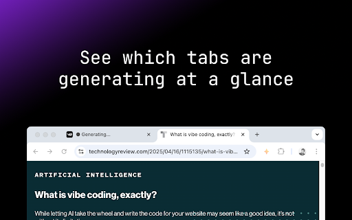 Vibesuite: Add-ons for Lovable.dev, Bolt.new, v0.app, and Figma Make :: Get notifications, use voice input, see remaining credits in chat, and boost productivity across Lovable, Bolt, v0, and Figma Make.