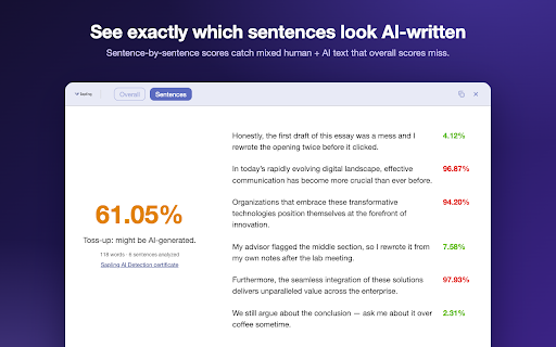 AI Content Detector: ChatGPT, Claude, Gemini :: Quickly check if any content was AI generated, and make sure your writing isn't!