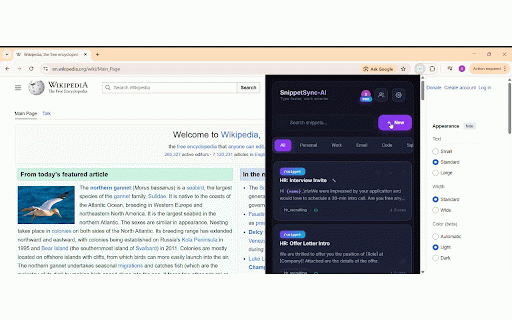 SnippetSync-AI :: Save snippets, expand text with shortcuts, sync across devices. Type faster, work smarter.
