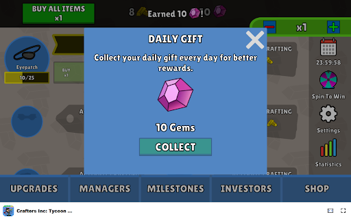 Crafters Inc: Tycoon Empire - Grow your crafting empire! :: Build your crafting empire and manage production in this addictive idle clicker game!