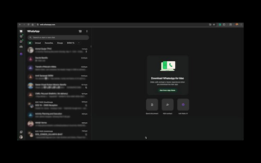 WhatsBlur :: Inject custom CSS into WhatsApp Web for privacy.