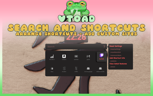 vToad New Tab Page - Custom Live Wallpaper Engine, and more! :: Upload your own live wallpapers for your vToad New Tab Page, the experience is yours!