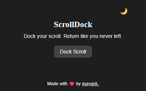 ScrollDock – Smart Scroll Saver :: Automatically remembers your scroll position on websites. Return later and pick up reading right where you left off.