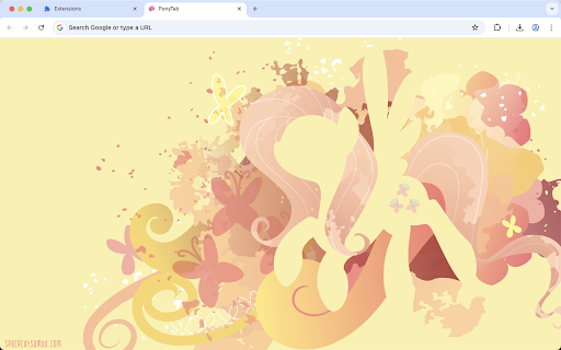 PonyTab :: A beautiful Chrome extension that replaces your new tab page with stunning My Little Pony artwork by Sam Baneko.