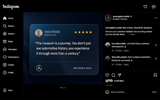 Review Booster :: Design editor for social media posts. Turn customer feedback into polished branded templates for your business.