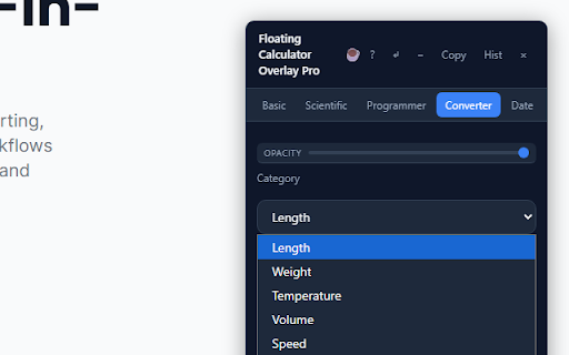 Floating Calculator Overlay Pro :: A draggable floating calculator that works on any webpage—instant calculations anywhere while browsing.